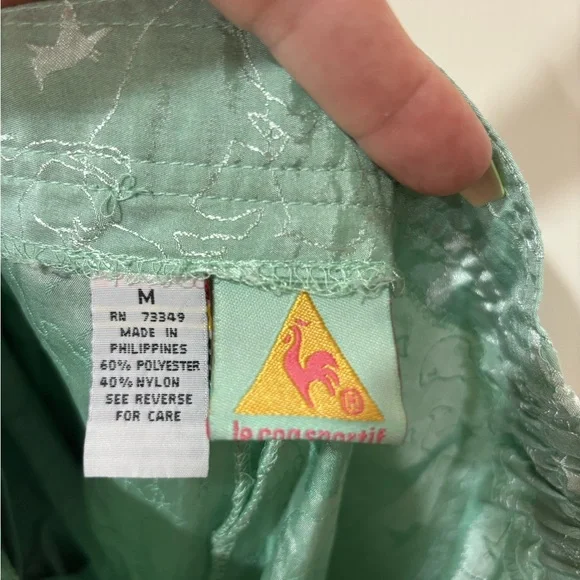 Le Coq Sportif Teal Animal Print Shorts M‎ - Picture 4 of 7